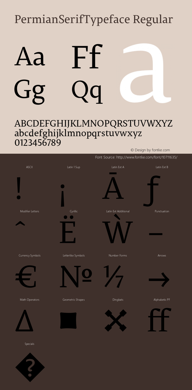 PermianSerifTypeface Regular Version 1.000图片样张