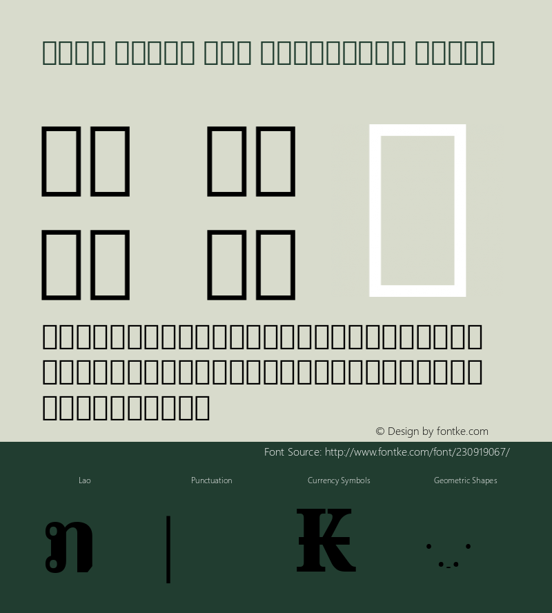 Noto Serif Lao Condensed Black Version 2.000; ttfautohint (v1.8) -l 8 -r 50 -G 200 -x 14 -D lao -f none -a qsq -X 