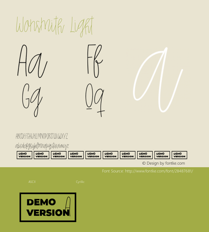 Wonsmith Light Version 1.001图片样张