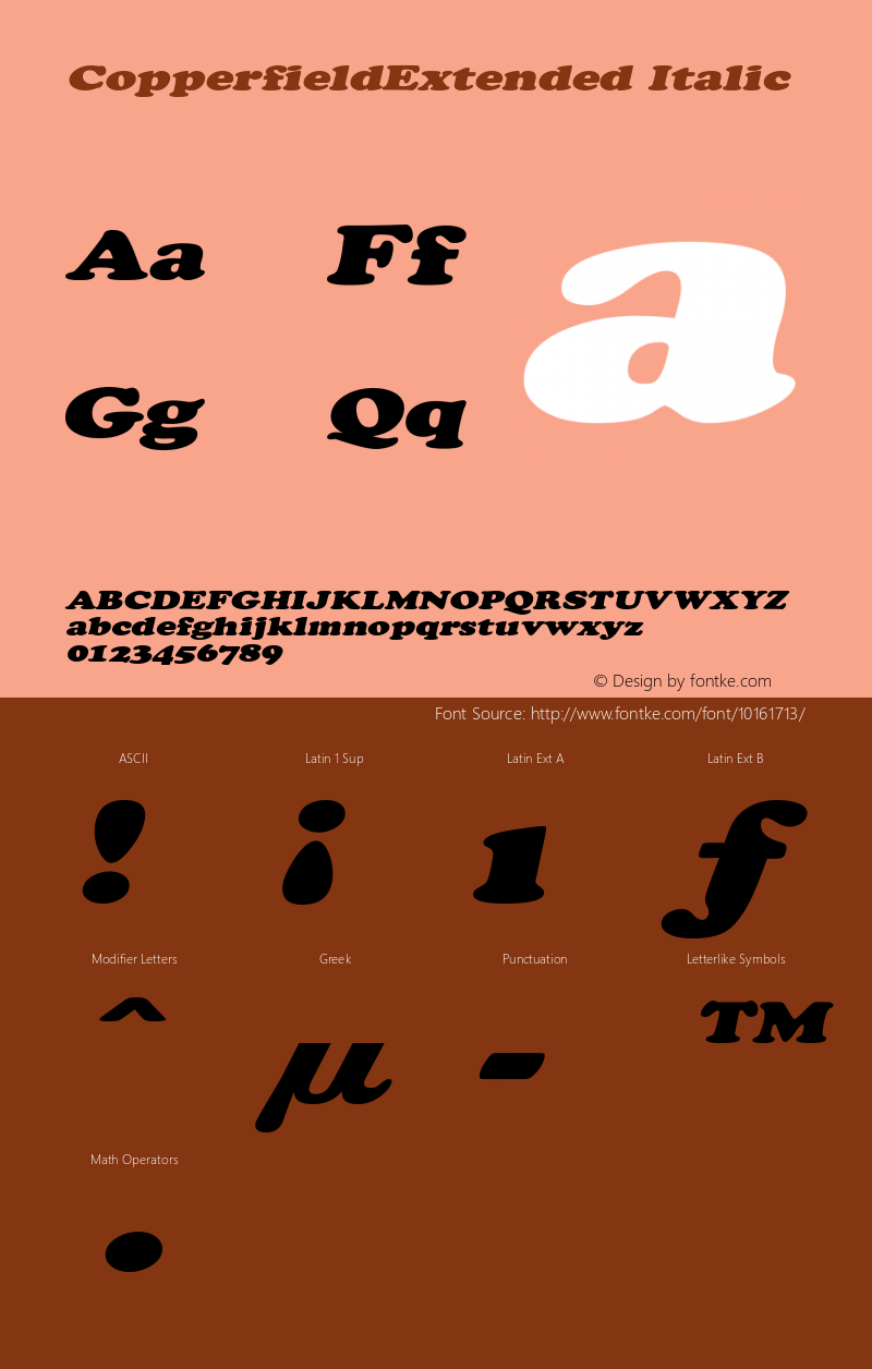 CopperfieldExtended Italic Rev. 003.000图片样张