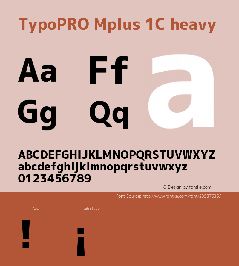 TypoPRO Mplus 1C heavy 图片样张