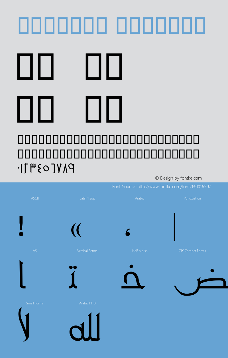 W_sharq Regular Macromedia Fontographer 4.1 8/29/2005图片样张