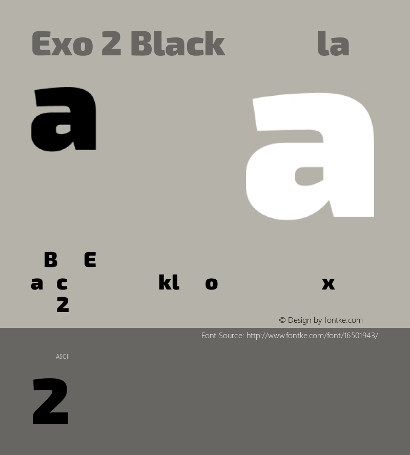 Exo 2 Black Regular Version 1.001;PS 001.001;hotconv 1.0.70;makeotf.lib2.5.58329; ttfautohint (v0.92) -l 8 -r 50 -G 200 -x 14 -w 