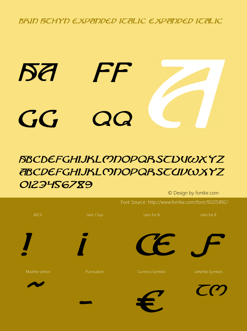 Brin Athyn Expanded Italic Expanded Italic 001.000图片样张