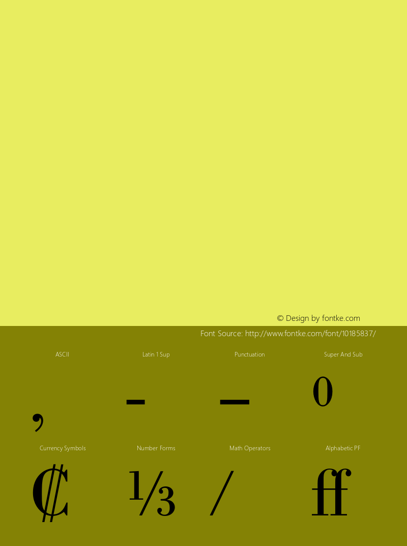 Bodoni BE RegularExp Regular OTF 1.0;PS 001.002;Core 1.0.22图片样张