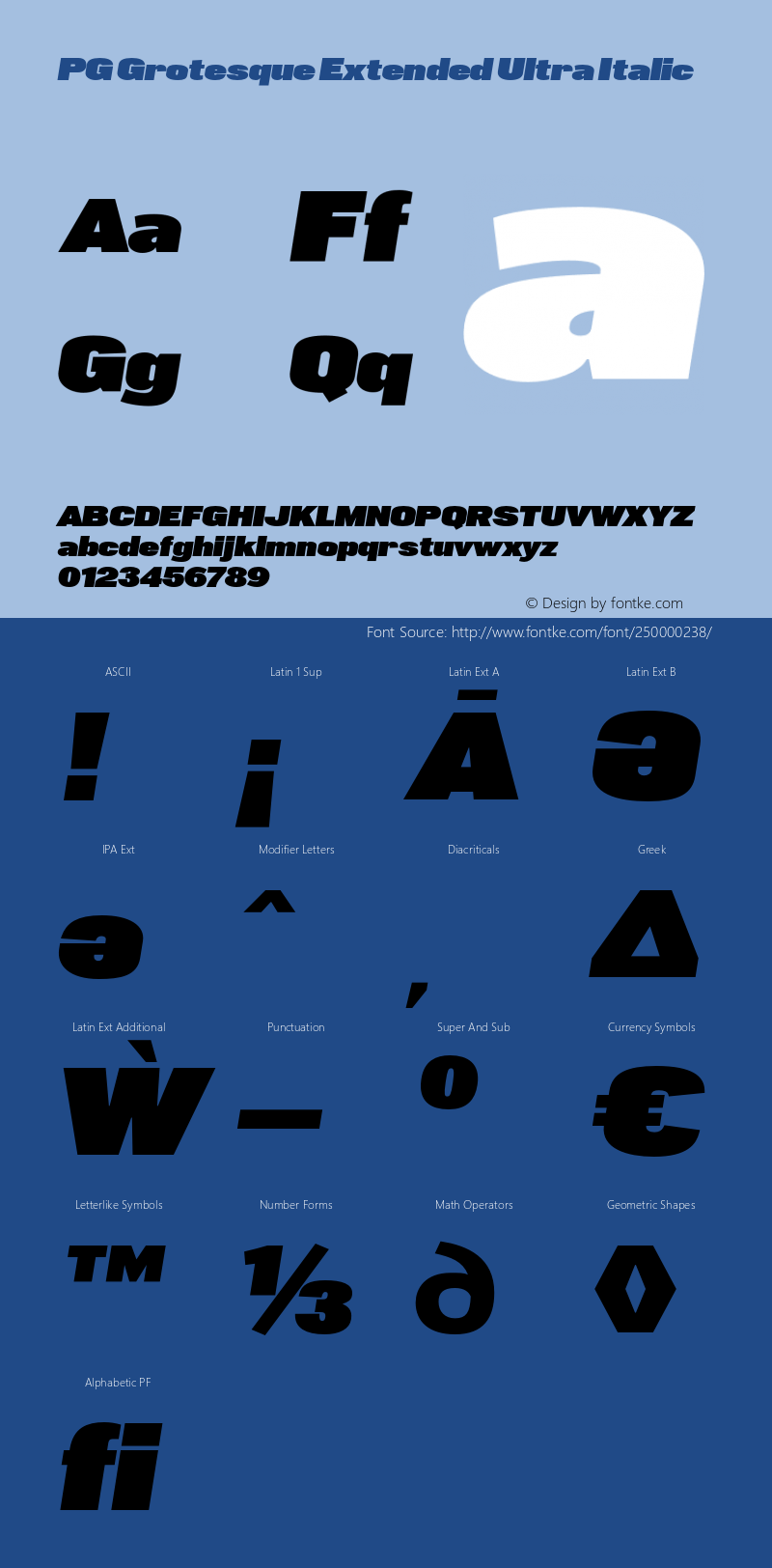 PG Grotesque Extended Ultra Italic Version 1.000;Glyphs 3.2 (3207)图片样张