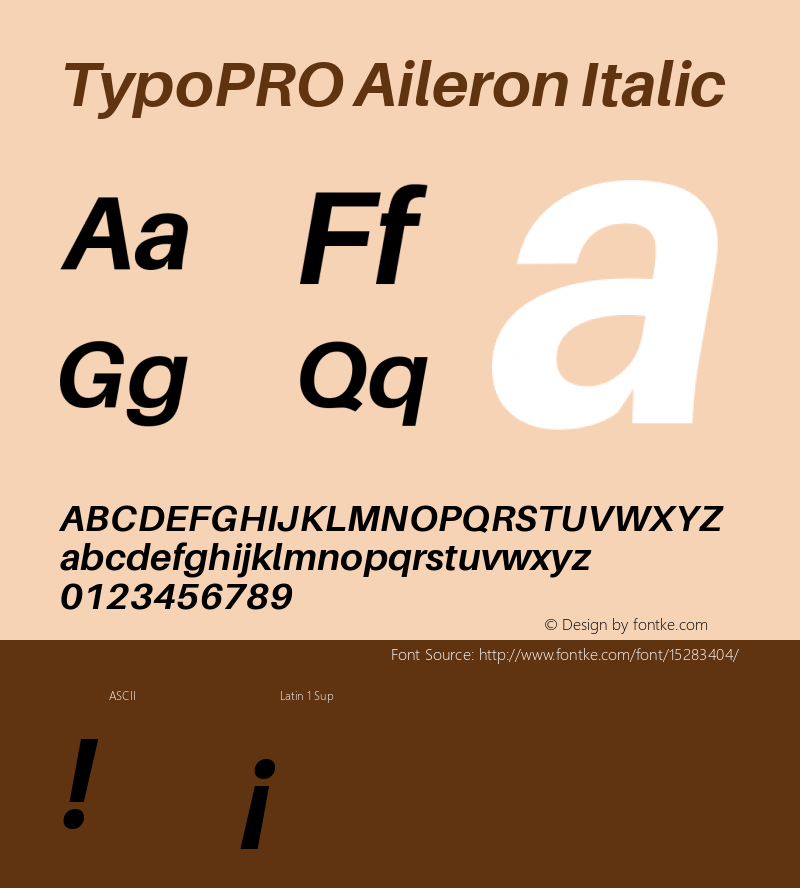 TypoPRO Aileron Italic Version 1.102;PS 001.102;hotconv 1.0.70;makeotf.lib2.5.58329图片样张