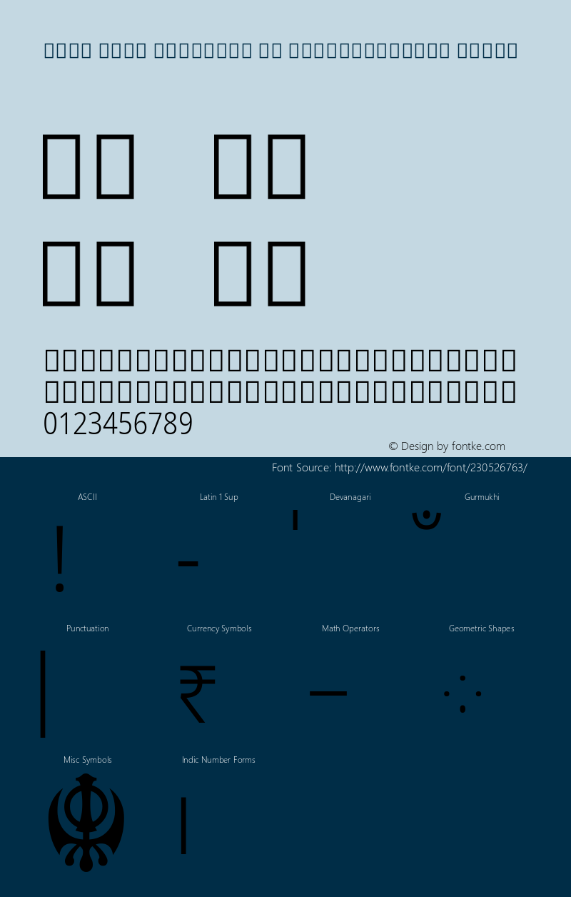 Noto Sans Gurmukhi UI SemiCondensed Light Version 2.002; ttfautohint (v1.8) -l 8 -r 50 -G 200 -x 14 -D guru -f none -a qsq -X 