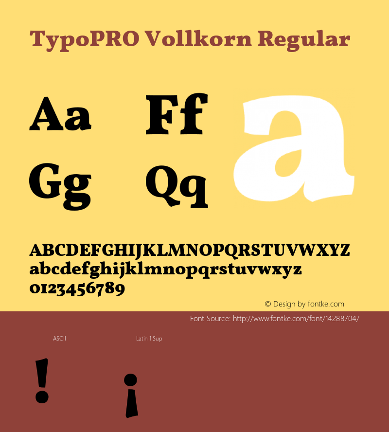 TypoPRO Vollkorn Regular Version 2.001图片样张