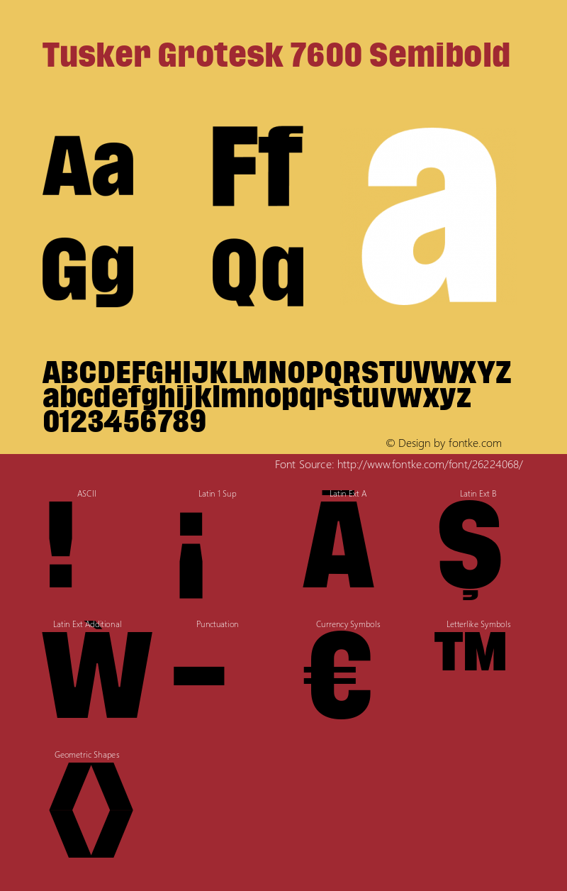 TuskerGrotesk-7600Semibold Version 1.000;PS 001.000;hotconv 1.0.88;makeotf.lib2.5.64775图片样张