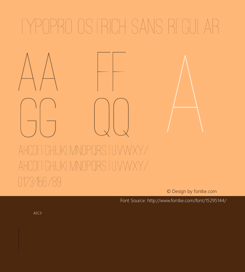 TypoPRO Ostrich Sans Regular Version 1.001;PS 001.001;hotconv 1.0.70;makeotf.lib2.5.58329图片样张