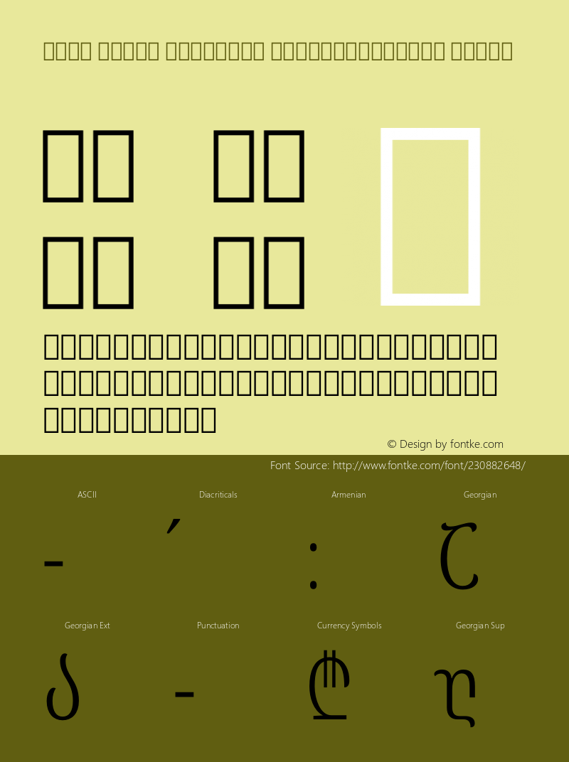 Noto Serif Georgian ExtraCondensed Light Version 2.001图片样张