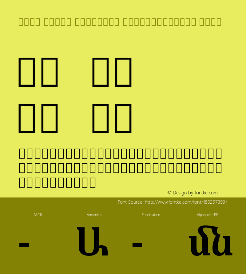 Noto Serif Armenian SemiCondensed Bold Version 2.040图片样张