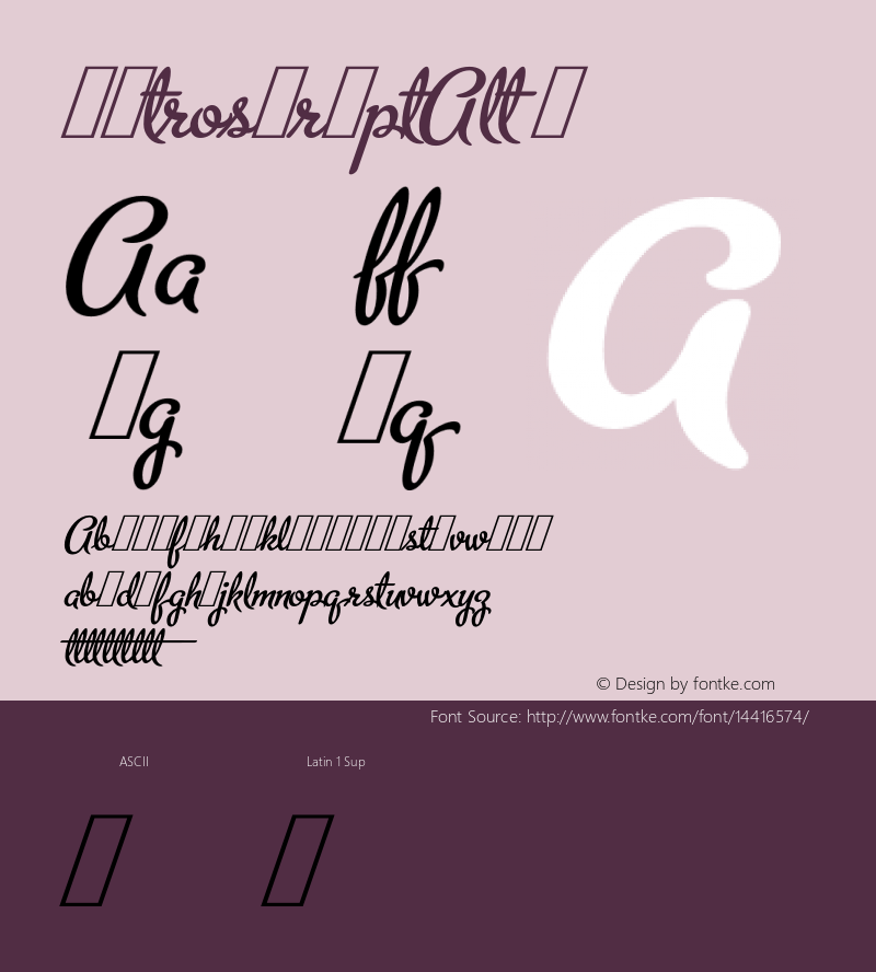 MetroScriptAlt ☞ 1.000;com.myfonts.alphabetsoup.metroscript.alt.wfkit2.32hH图片样张