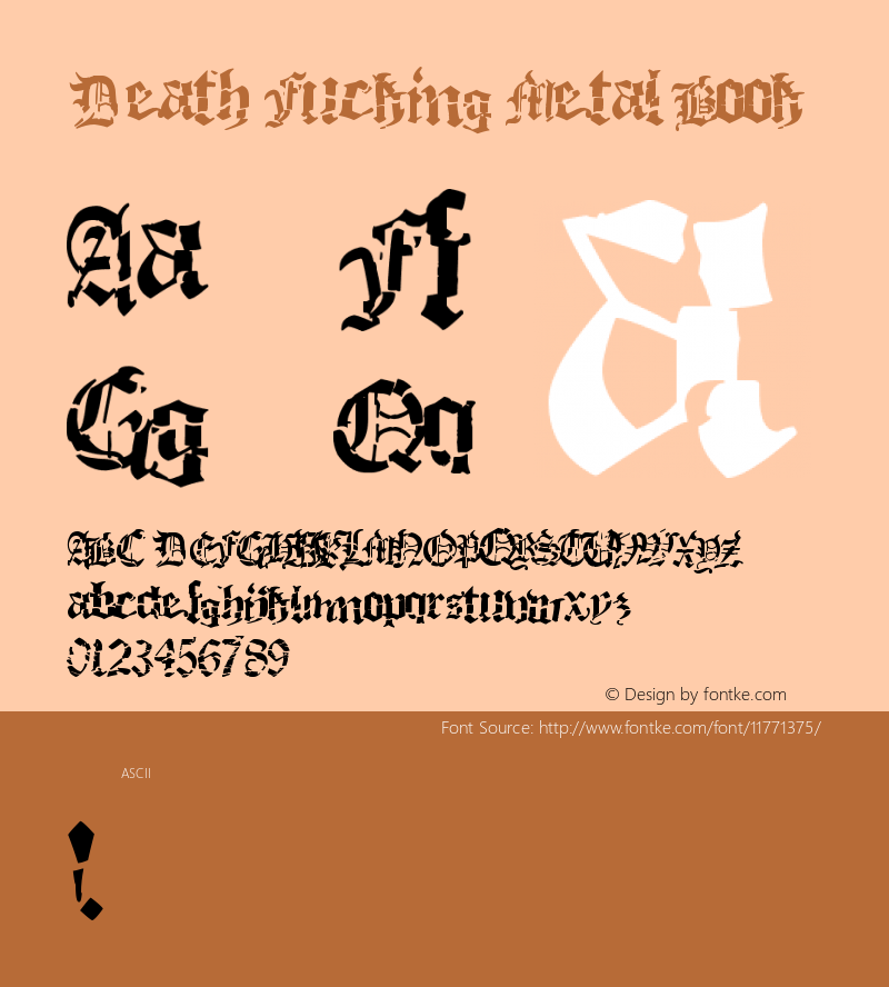 Death Fucking Metal Book Version 1.00 July 17, 2009,图片样张