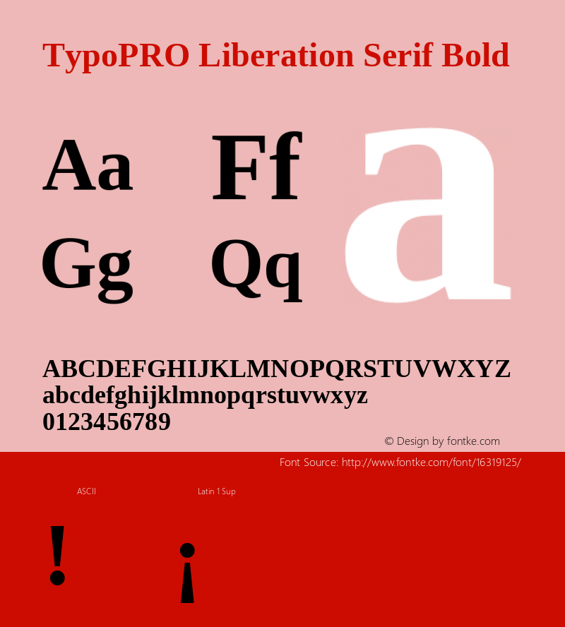 TypoPRO Liberation Serif Bold Version 2.00.1图片样张