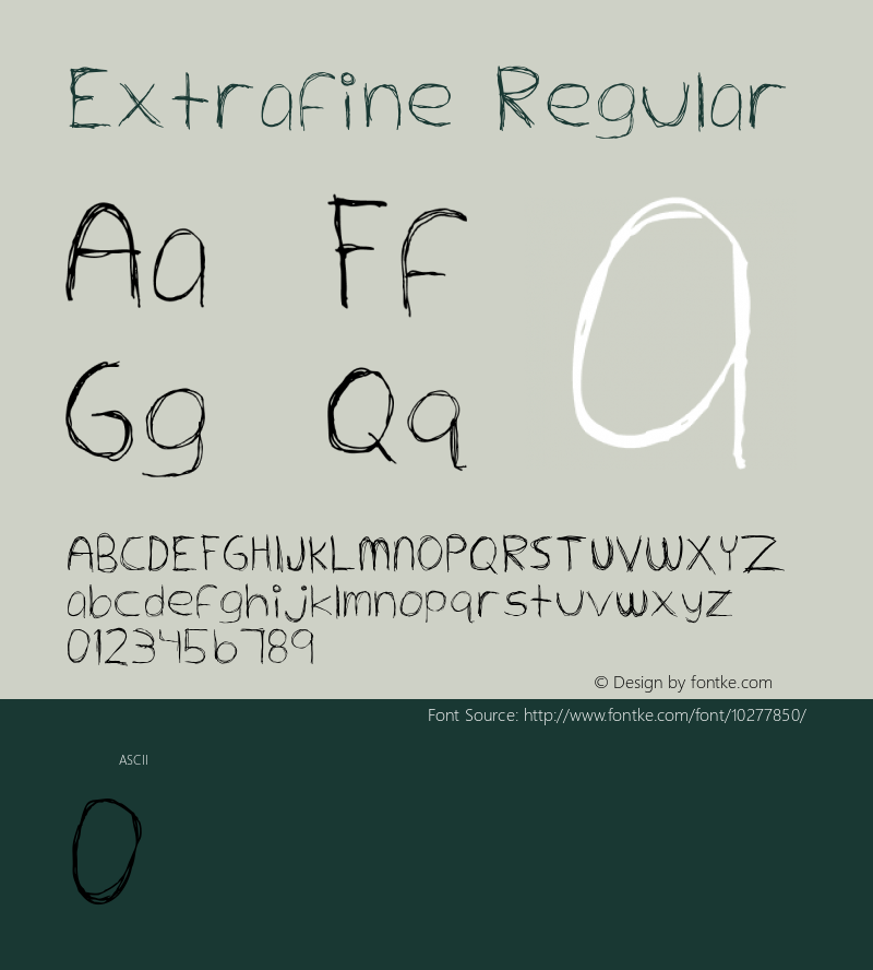 Extrafine Regular Version 1.001图片样张