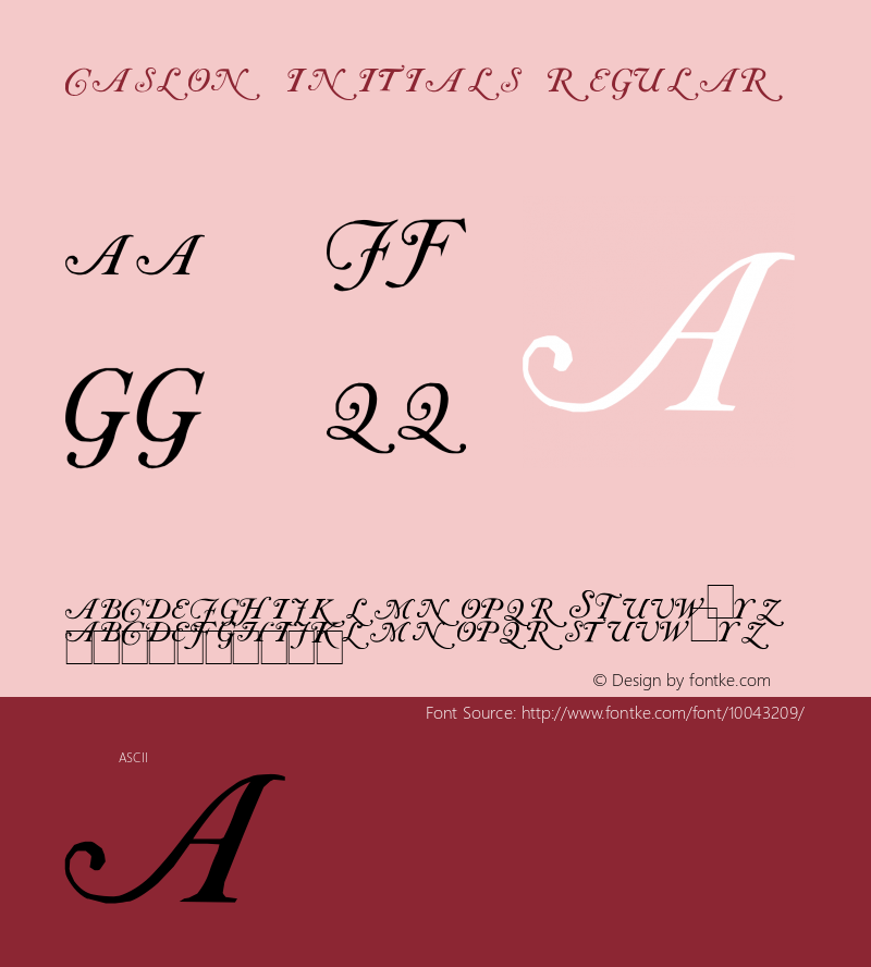 Caslon Initials Regular 001.003图片样张