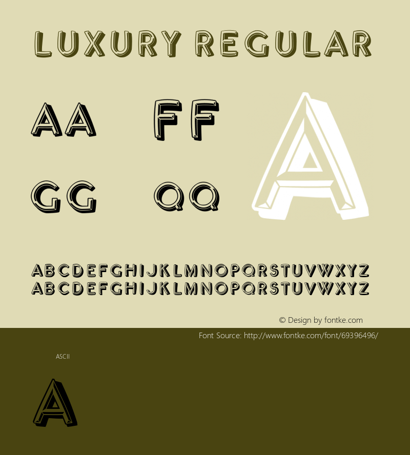 Luxury Regular Version 1.000图片样张