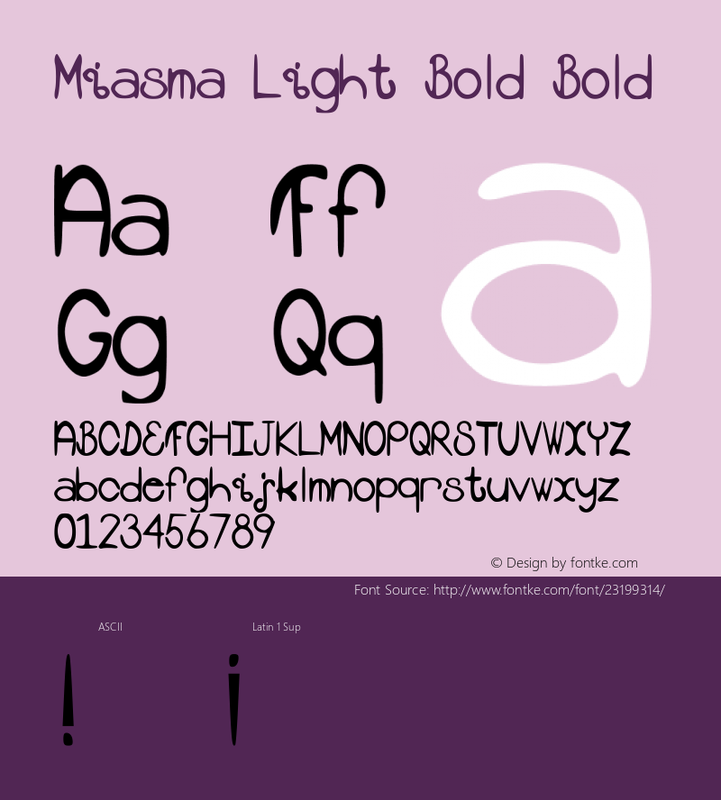 Miasma (Light Bold) 2.0图片样张
