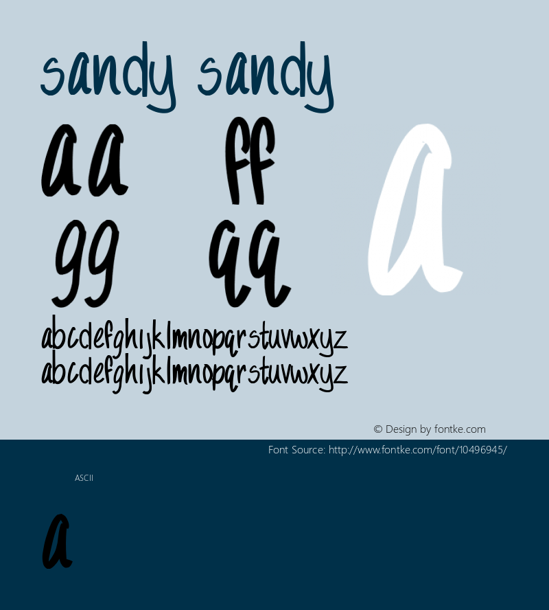 Sandy Sandy Version 1.0图片样张