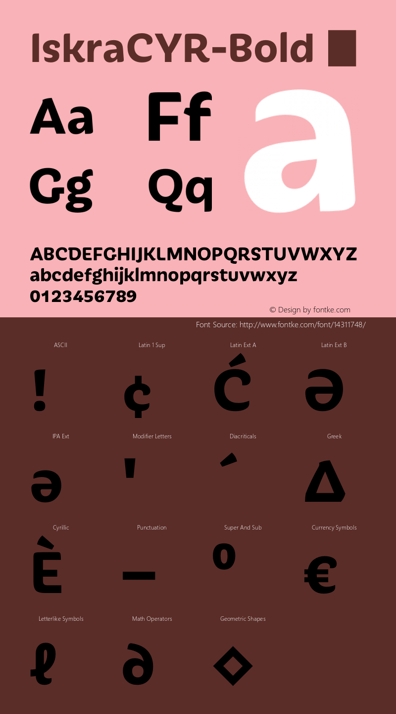 IskraCYR-Bold ☞ Version 1.000;com.myfonts.type-together.iskra.cyr-bold.wfkit2.3UqF图片样张