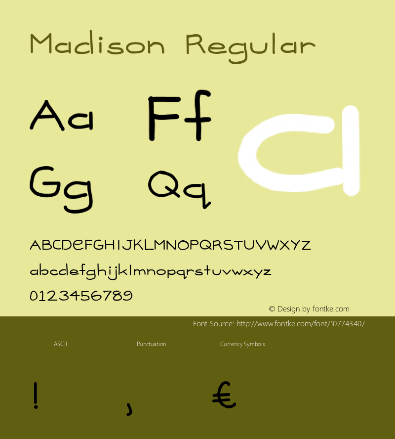 Madison Regular Version 1.00图片样张