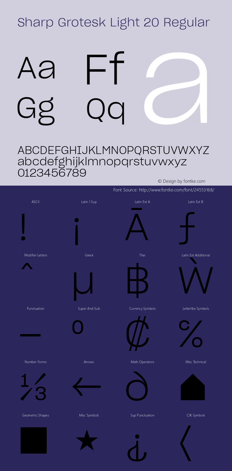 Sharp Grotesk Light 20 Regular Version 1.001;PS 0.000;hotconv 16.6.51;makeotf.lib2.5.65220图片样张