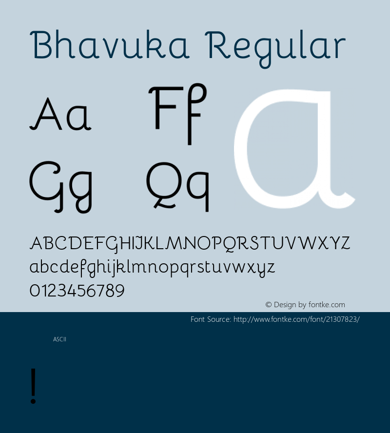 Bhavuka Regular 图片样张