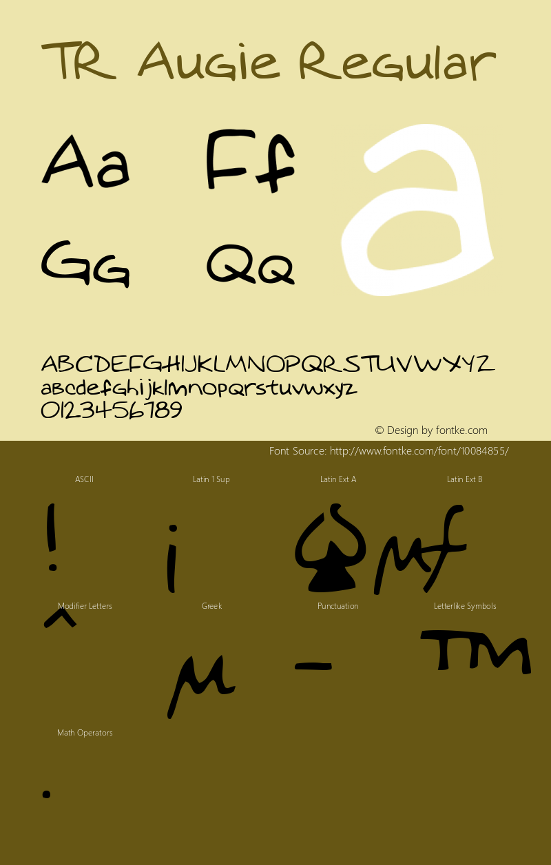 TR Augie Regular 1.0 mon jan 6, 1997图片样张