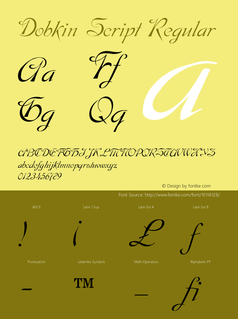 Dobkin Script Regular 001.034图片样张