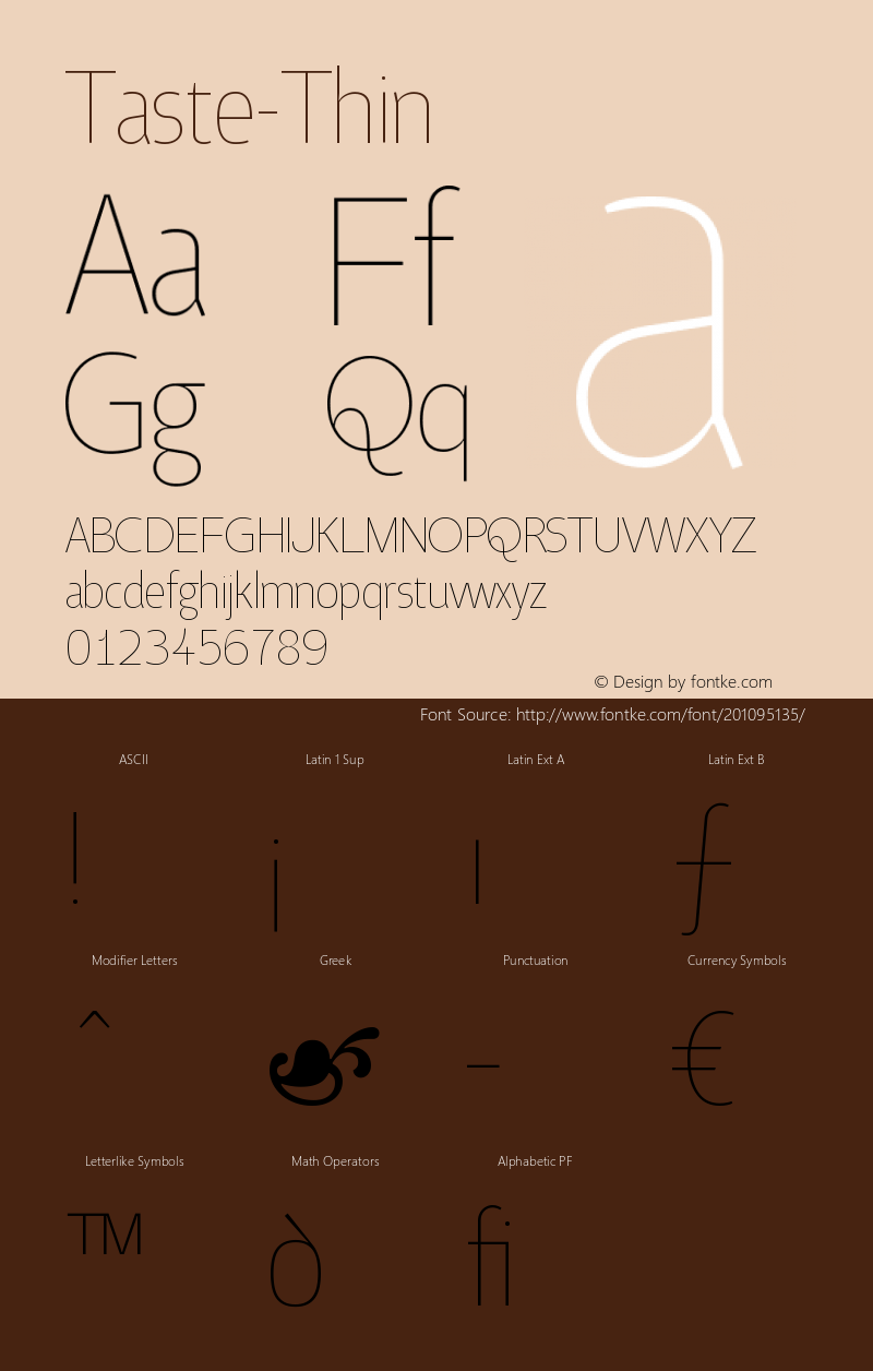 ☞Taste-Thin 001.000; ttfautohint (v1.5);com.myfonts.easy.suomi.taste.thin.wfkit2.version.3riY图片样张