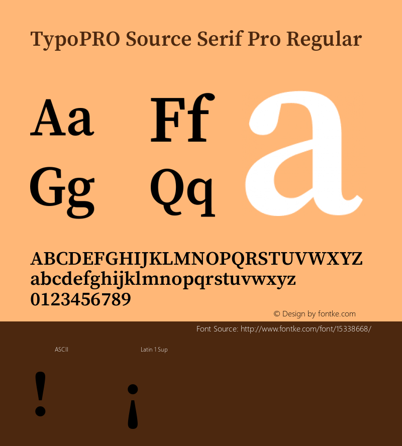 TypoPRO Source Serif Pro Regular Version 1.017;PS 1.0;hotconv 1.0.79;makeotf.lib2.5.61930图片样张