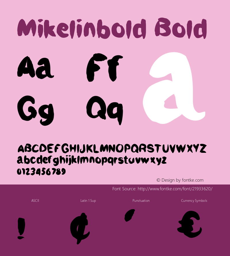 Mikelinbold Version 1.000;PS 001.001;hotconv 1.0.56图片样张