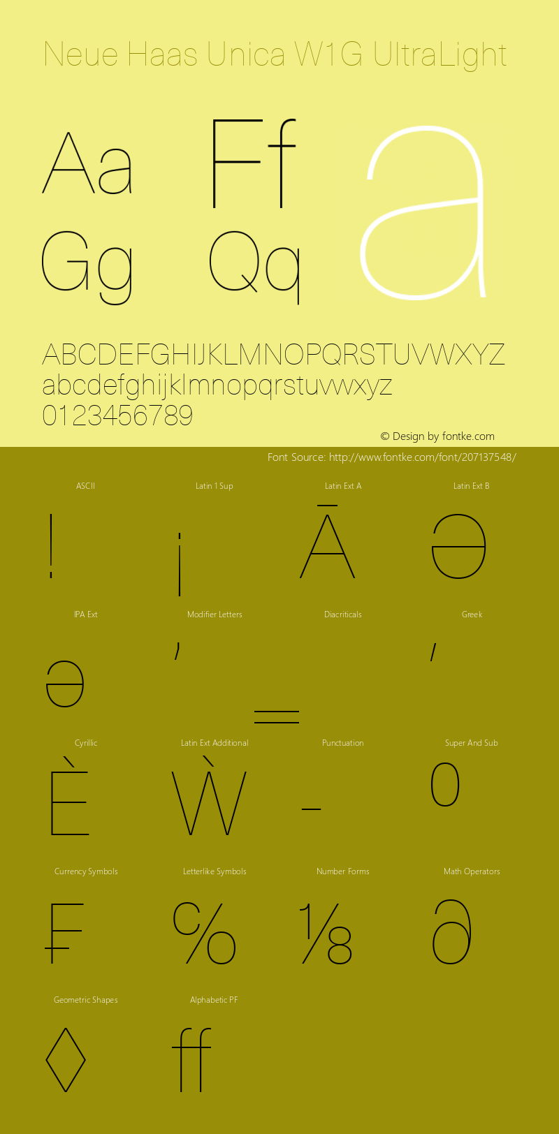 Neue Haas Unica W1G UltraLight Version 1.1图片样张