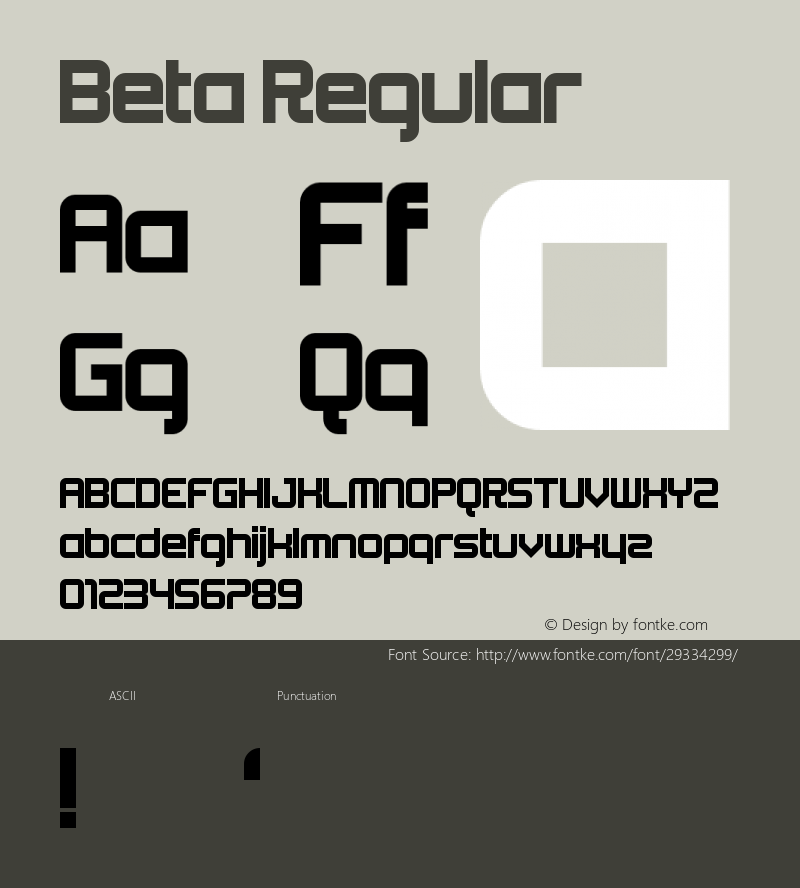 Beta Regular Version 1.0图片样张