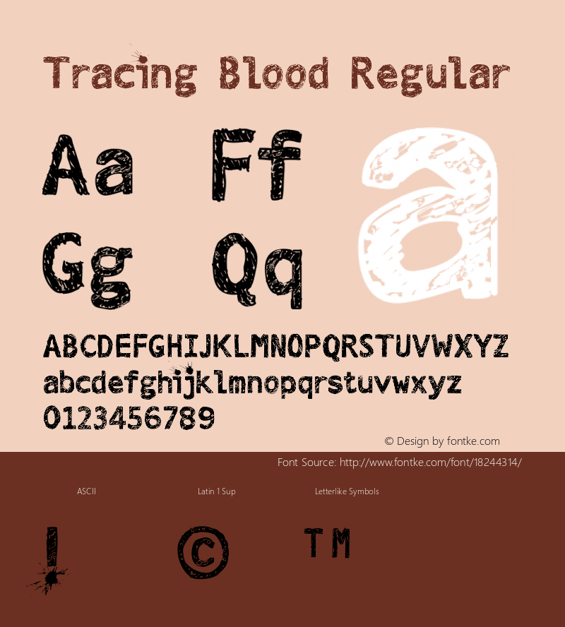 Tracing Blood Regular Version 1.000 2010 initial release图片样张