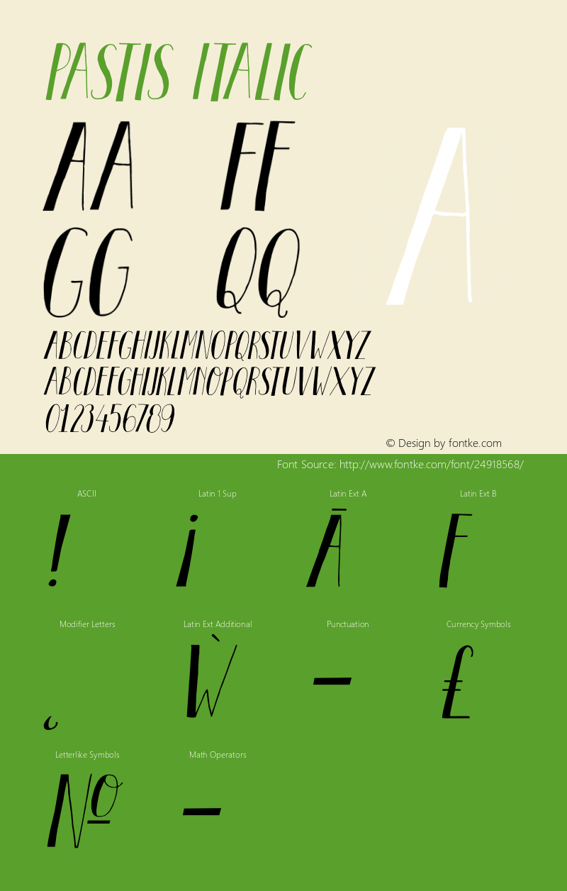 Pastis-Italic Version 1.000图片样张