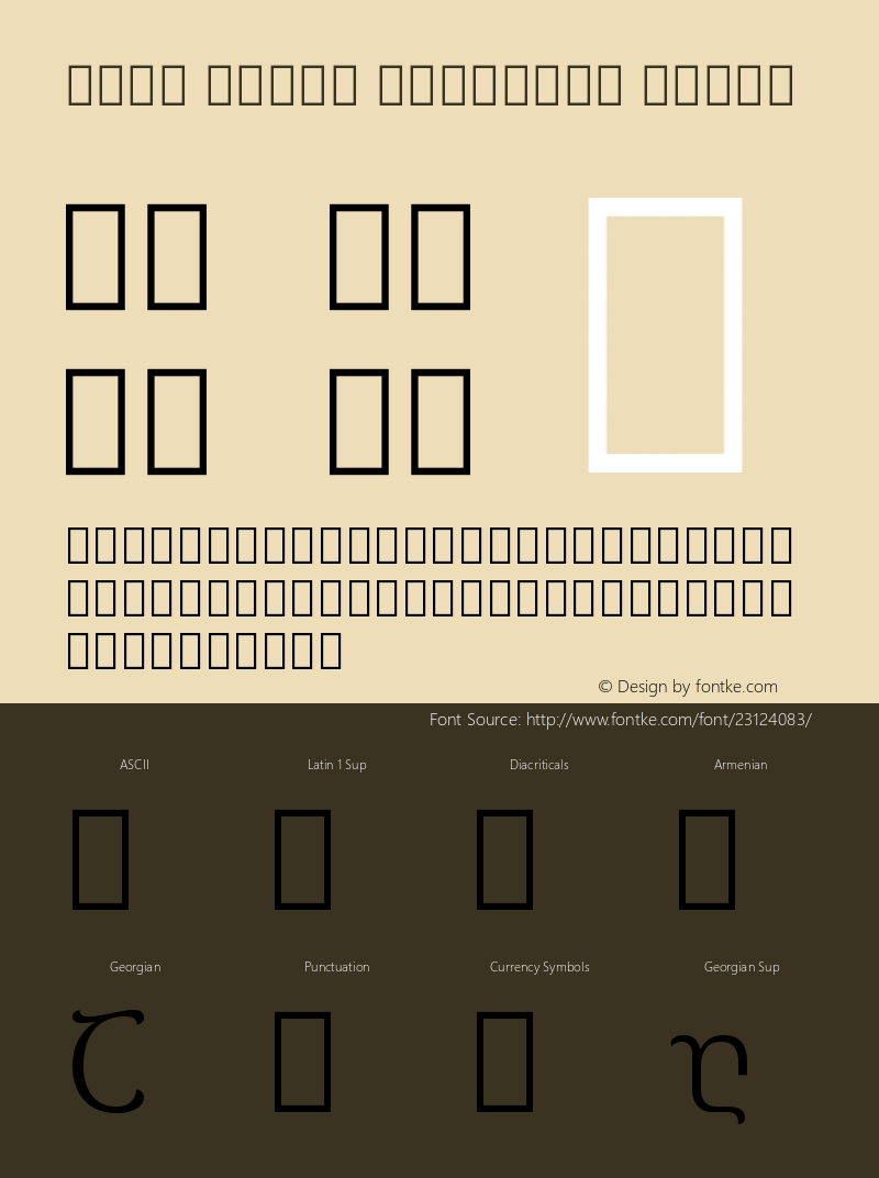 Noto Serif Georgian Light Version 1.902; ttfautohint (v1.6)图片样张