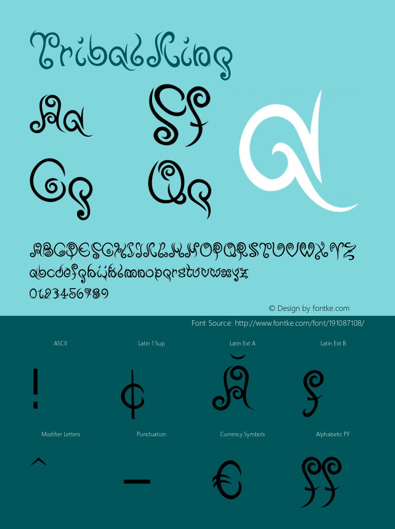 ☞TribalKing Version 1.000 2007 initial release;com.myfonts.easy.otto-maurer.tribal-king.regular.wfkit2.version.2YfF图片样张