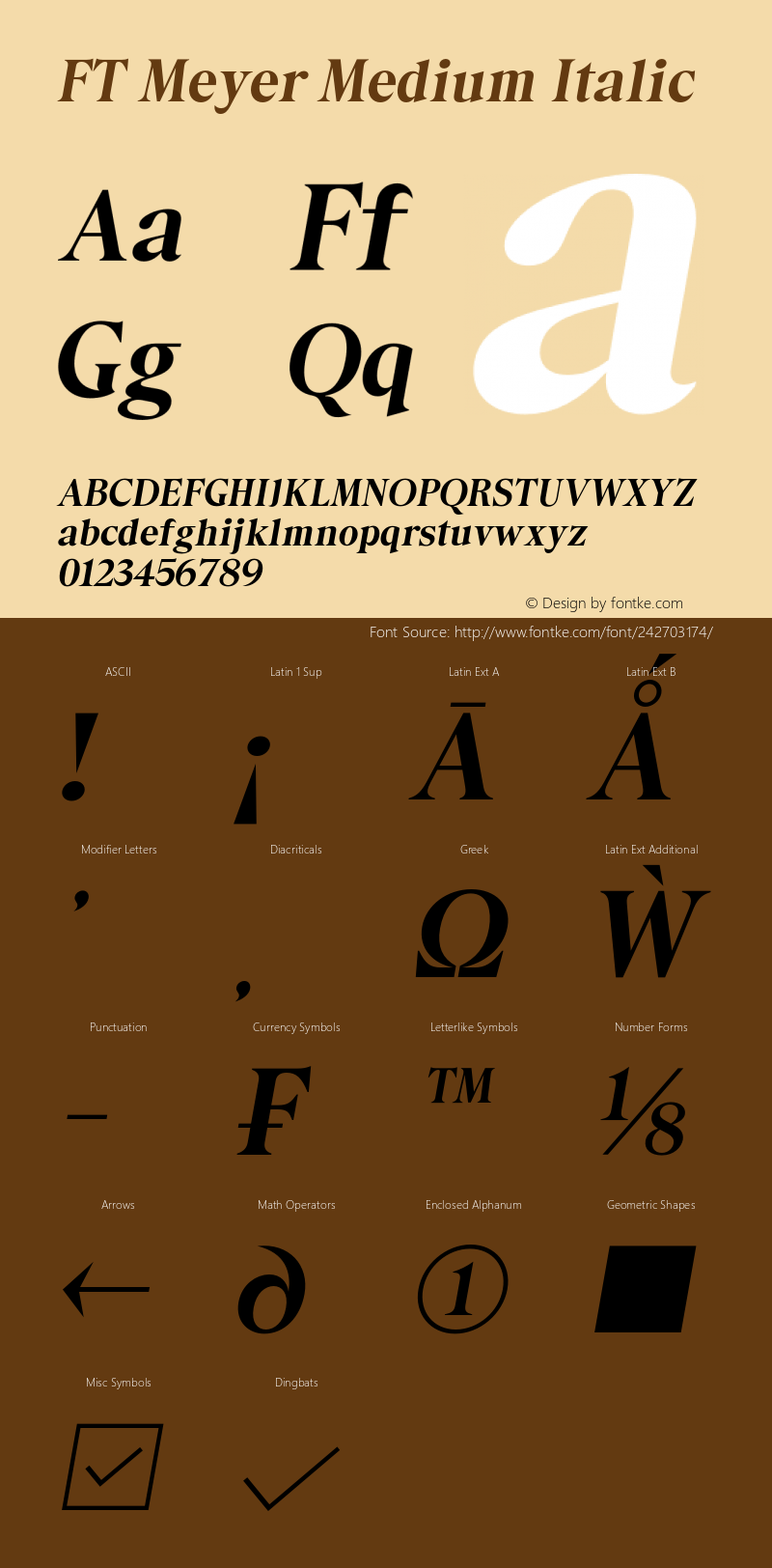 FT Meyer Medium Italic Version 1.000 | web-otf图片样张