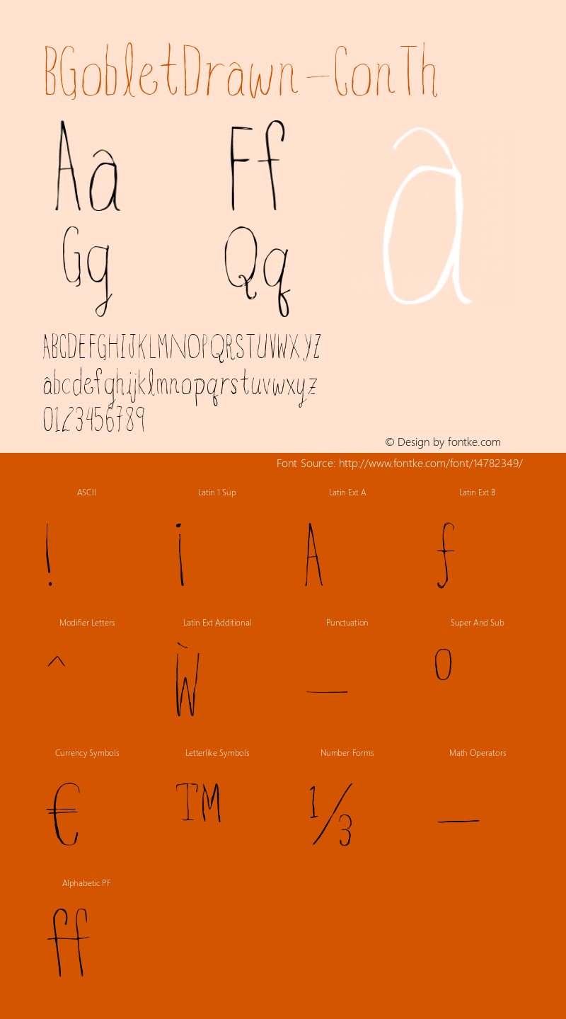 BGobletDrawn-ConTh ☞ Version 1.000;PS 001.001;hotconv 1.0.56;com.myfonts.insigne.blue-goblet-drawn.cond-thin.wfkit2.3UVE图片样张