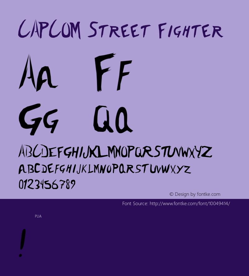 CAPCOM Street Fighter Version 1.00alpha图片样张