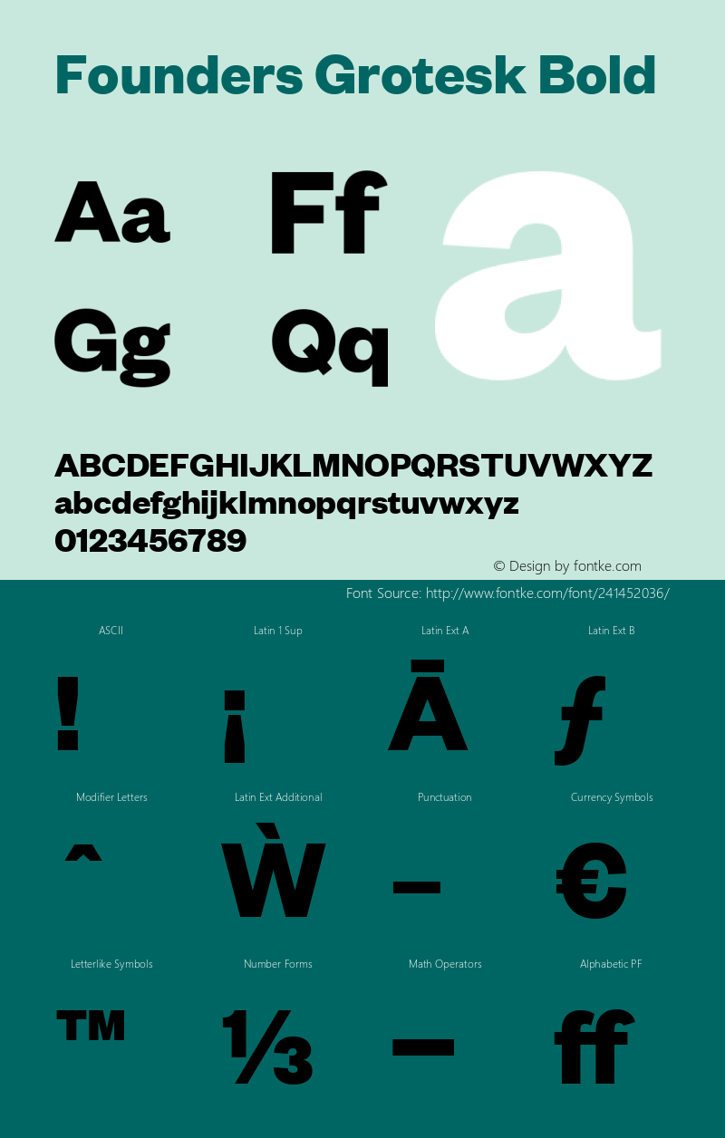 Founders Grotesk Bold Version 2.001图片样张