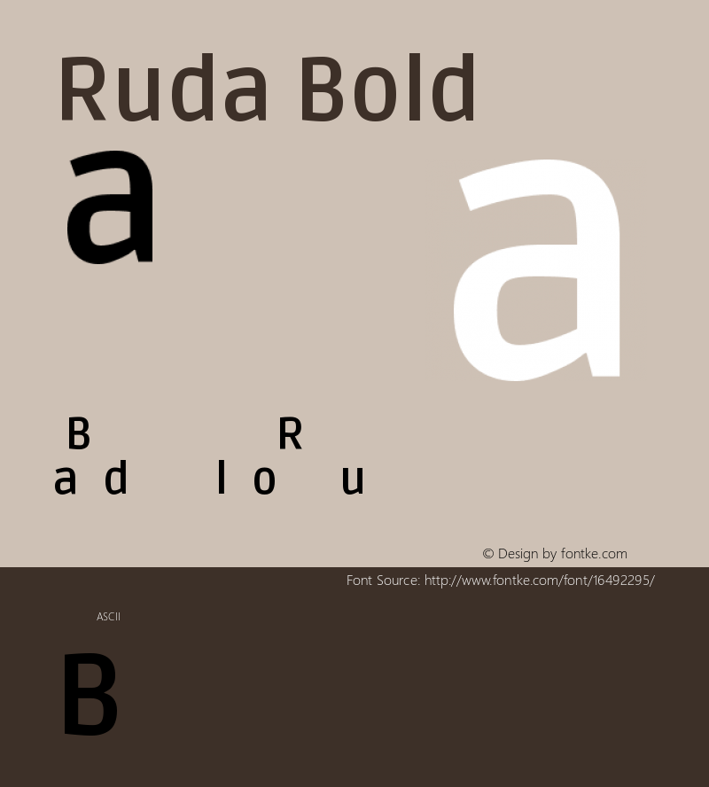 Ruda Bold Version 1.002图片样张