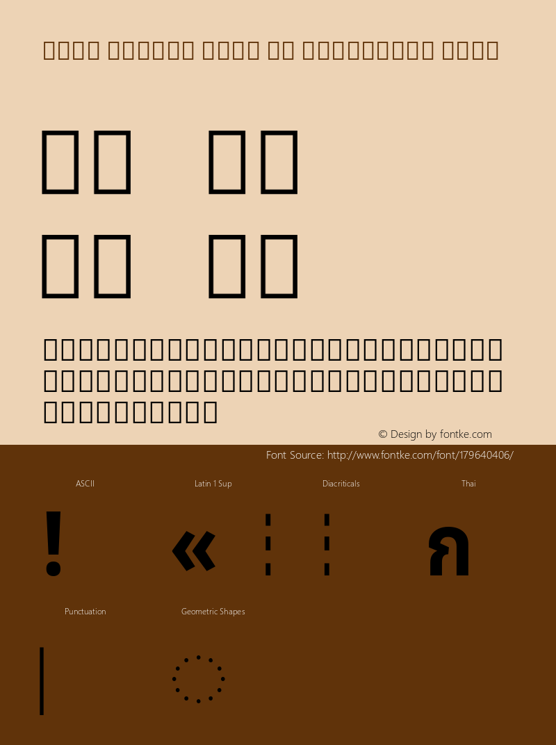 Noto Looped Thai UI Condensed Bold Version 1.00; ttfautohint (v1.8.2) -l 8 -r 50 -G 200 -x 14 -D thai -f none -a qsq -X 