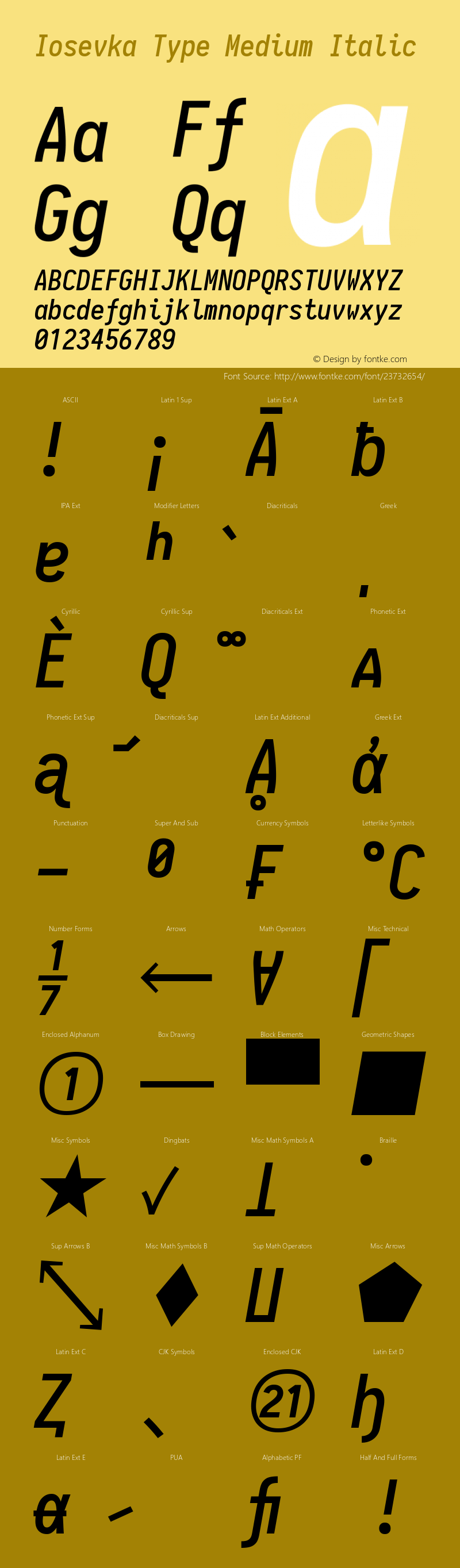 Iosevka Type Medium Italic 1.13.3; ttfautohint (v1.6)图片样张