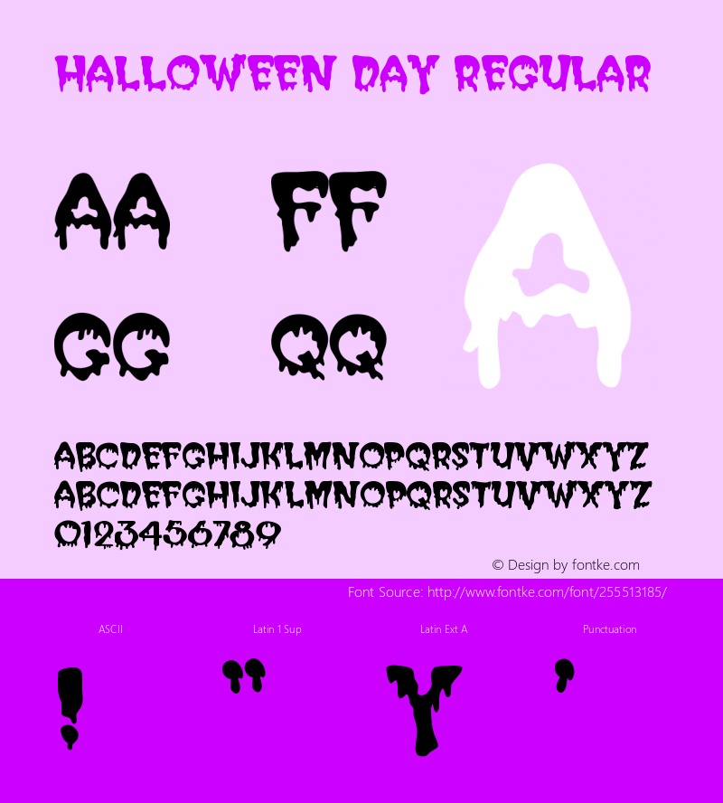 Halloween DAY Version 1.003;Fontself iOS v1.6.8图片样张