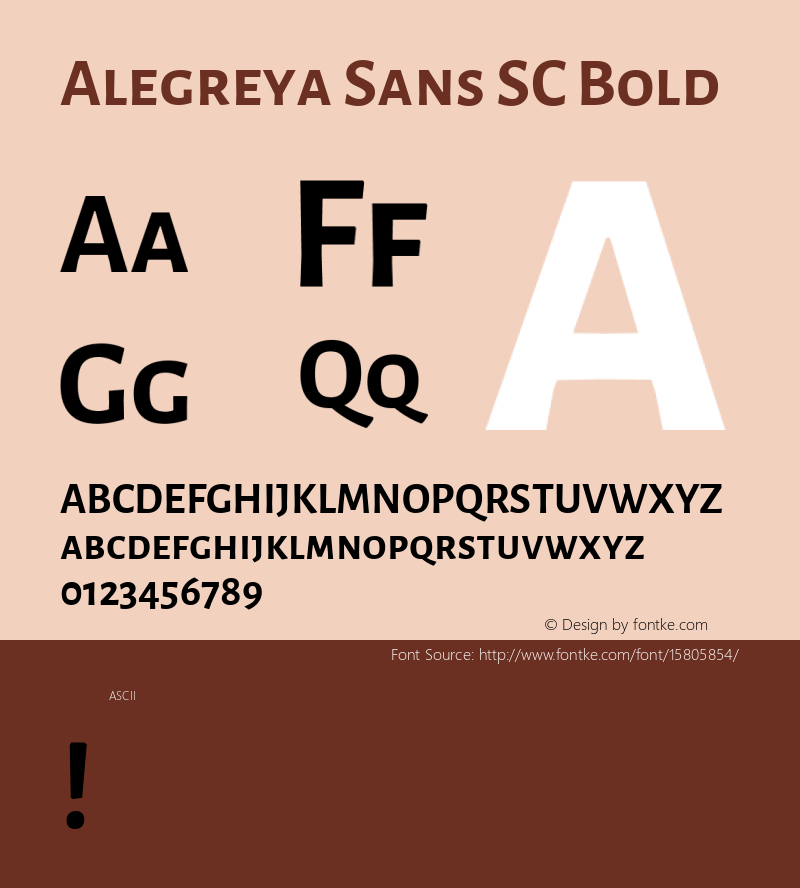 Alegreya Sans SC Bold Version 1.000;PS 001.000;hotconv 1.0.70;makeotf.lib2.5.58329 DEVELOPMENT; ttfautohint (v1.4.1)图片样张