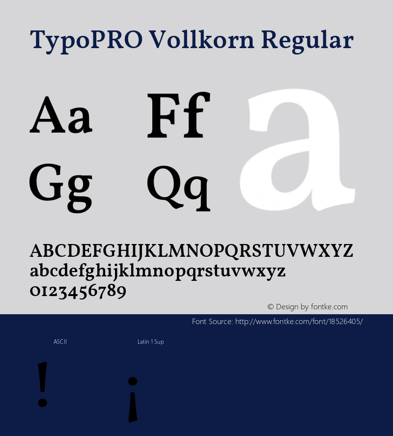 TypoPRO Vollkorn Regular Version 3.005;PS 003.005;hotconv 1.0.70;makeotf.lib2.5.58329图片样张